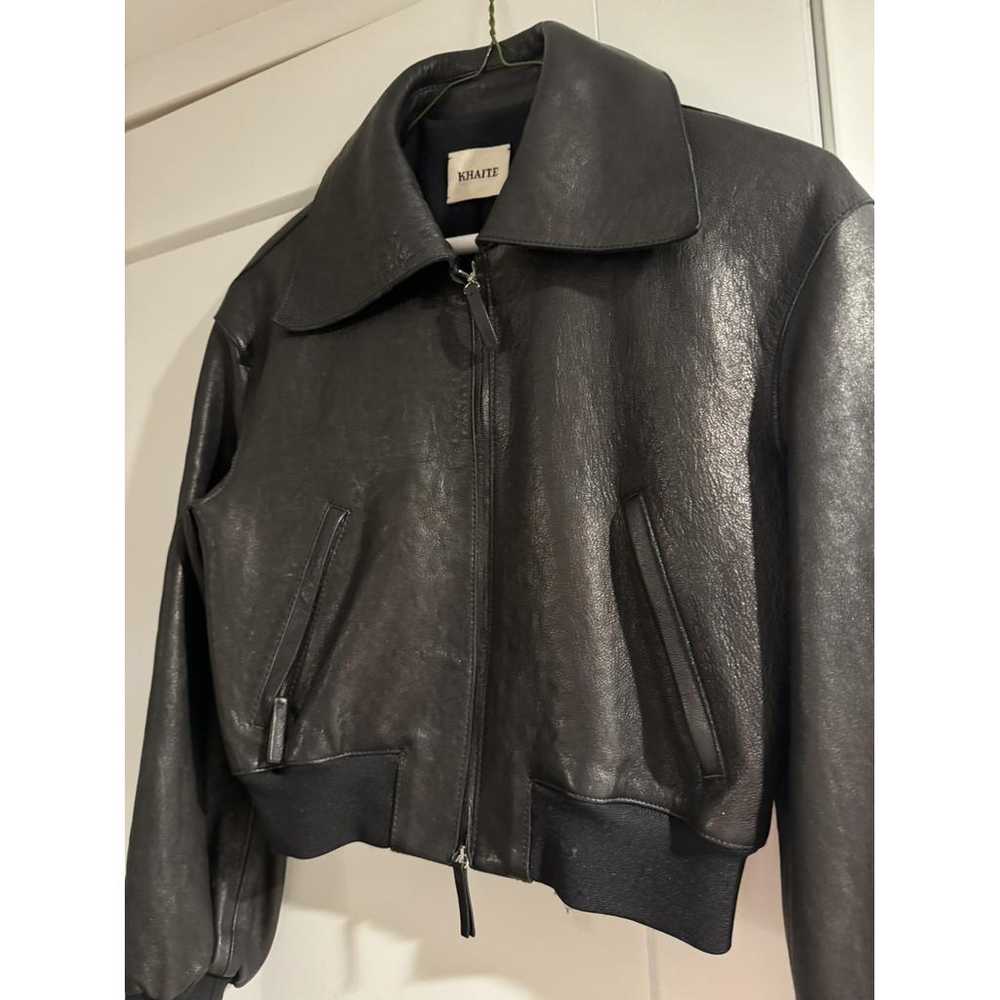 Khaite Leather biker jacket - image 4