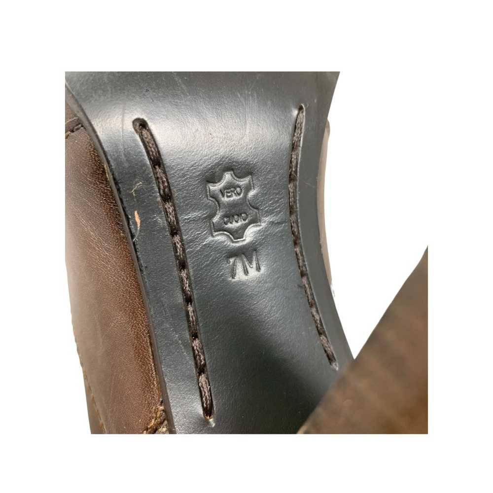 Michael x Michael Kors Sz 7 Brown Leather Stack H… - image 10
