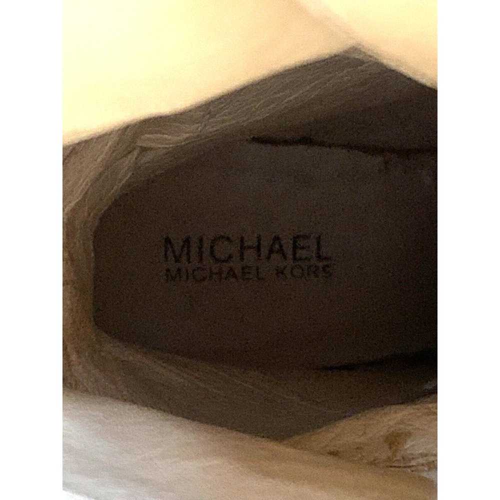 Michael x Michael Kors Sz 7 Brown Leather Stack H… - image 12