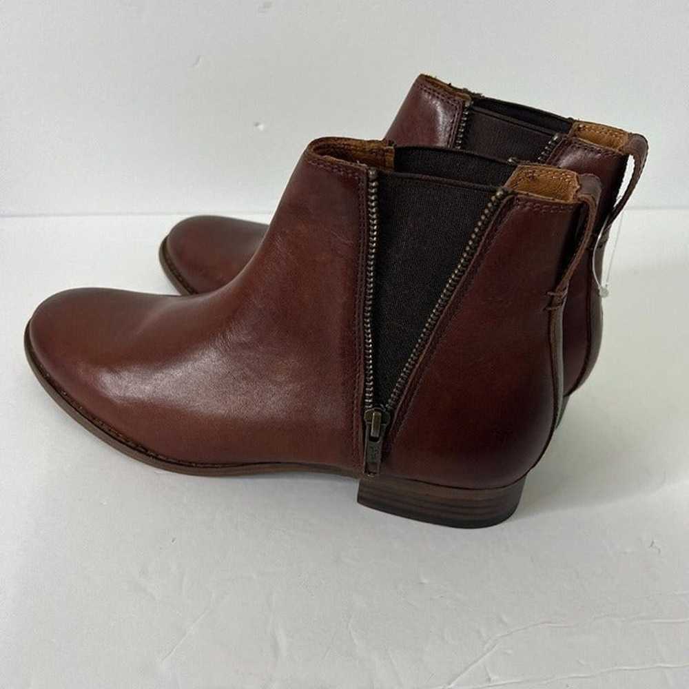 Frye Ankle boots Carly Zip Chelsea shoes cognac S… - image 2