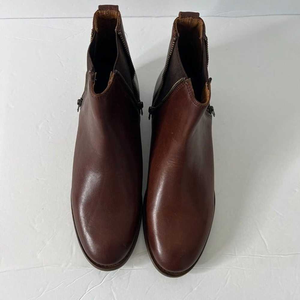 Frye Ankle boots Carly Zip Chelsea shoes cognac S… - image 3