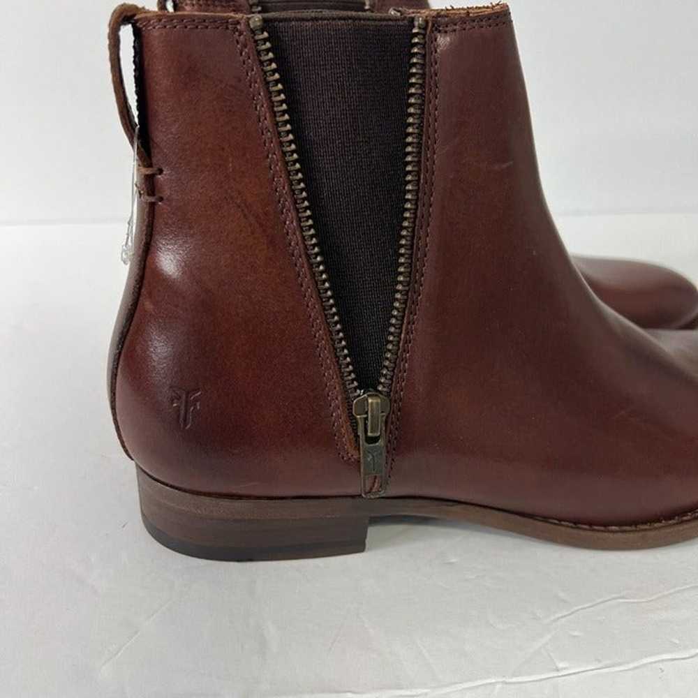 Frye Ankle boots Carly Zip Chelsea shoes cognac S… - image 9