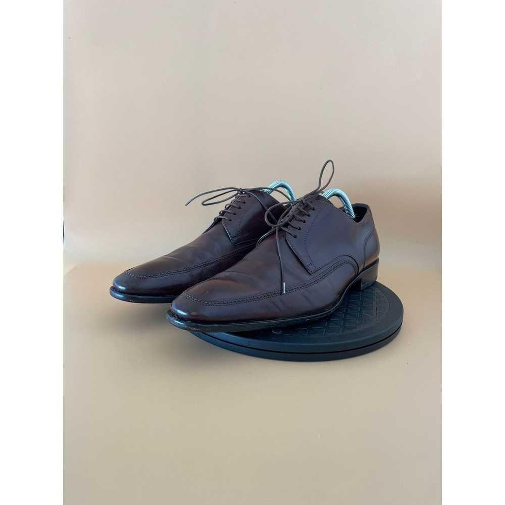 Hugo Boss Hugo Boss Brown Leather Lace Up Oxford … - image 2