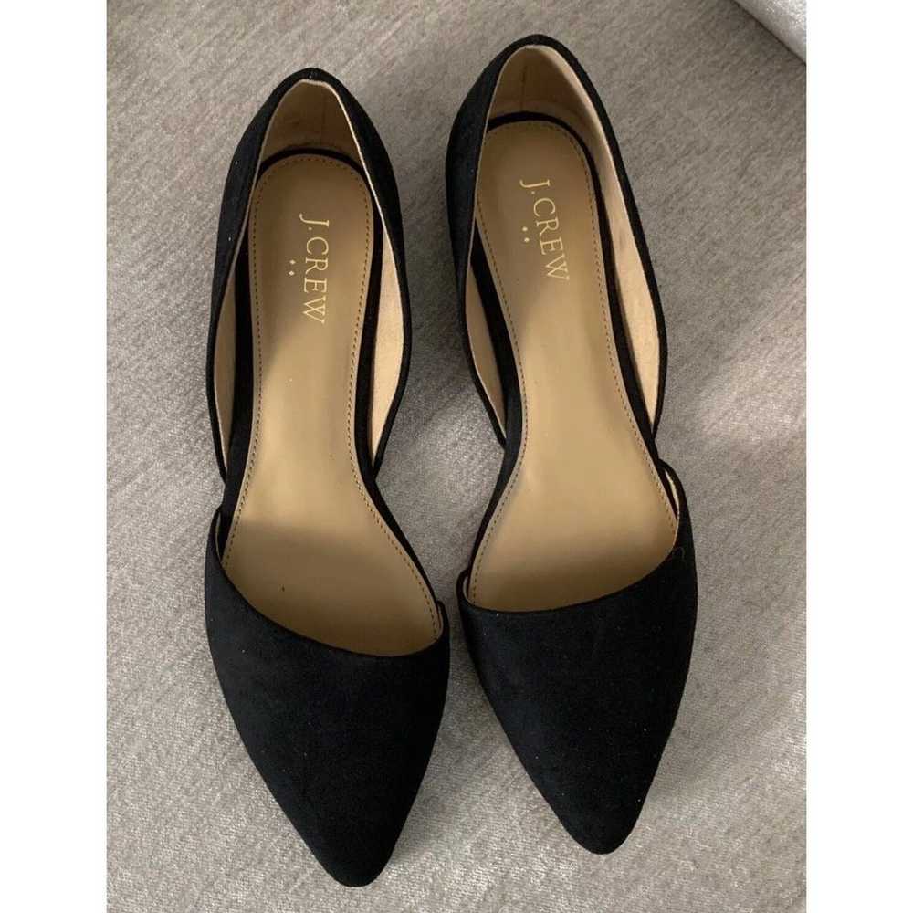 NWOB J Crew Women’s Shoes Size 9.5 Black Faux Sue… - image 2