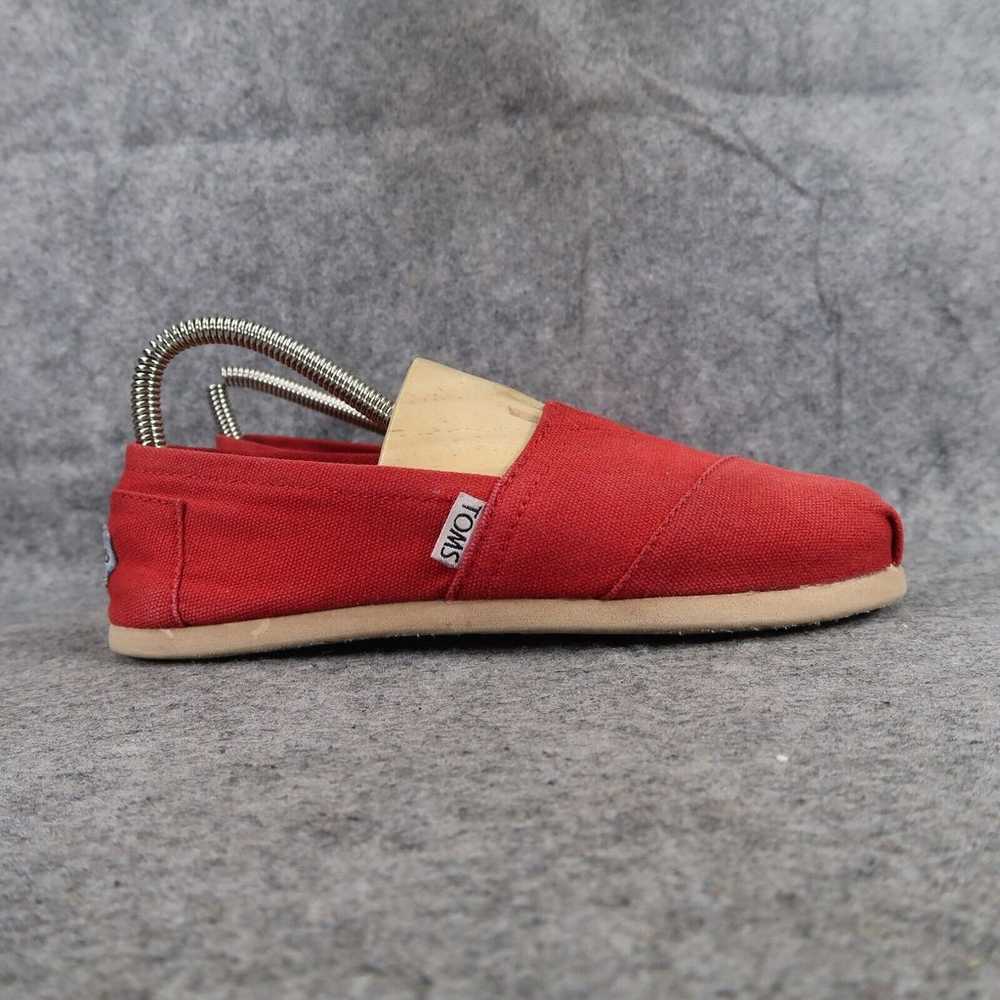 Toms Shoes Womens 6 Flats Casual Canvas Slip On R… - image 2