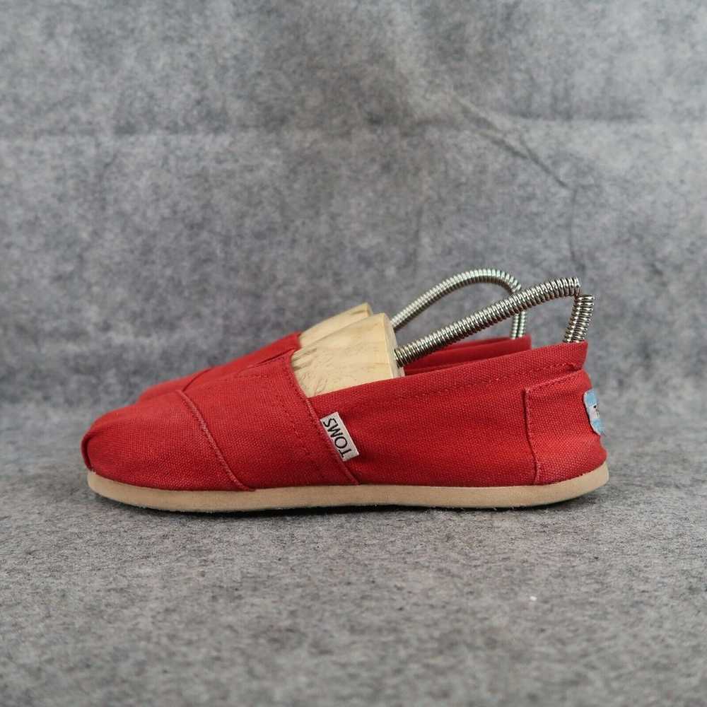 Toms Shoes Womens 6 Flats Casual Canvas Slip On R… - image 4