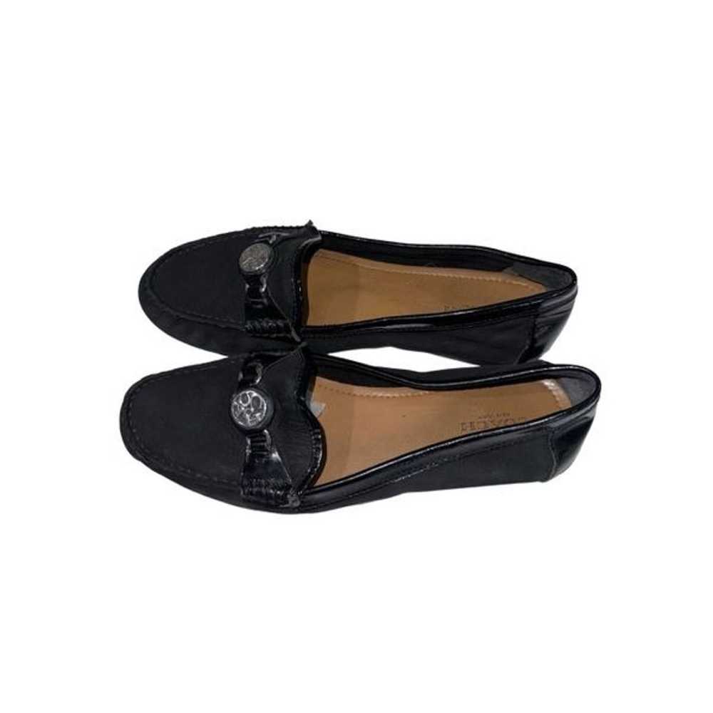 Coach Fonda Black Suede/Patent Leather Loafers Fl… - image 2