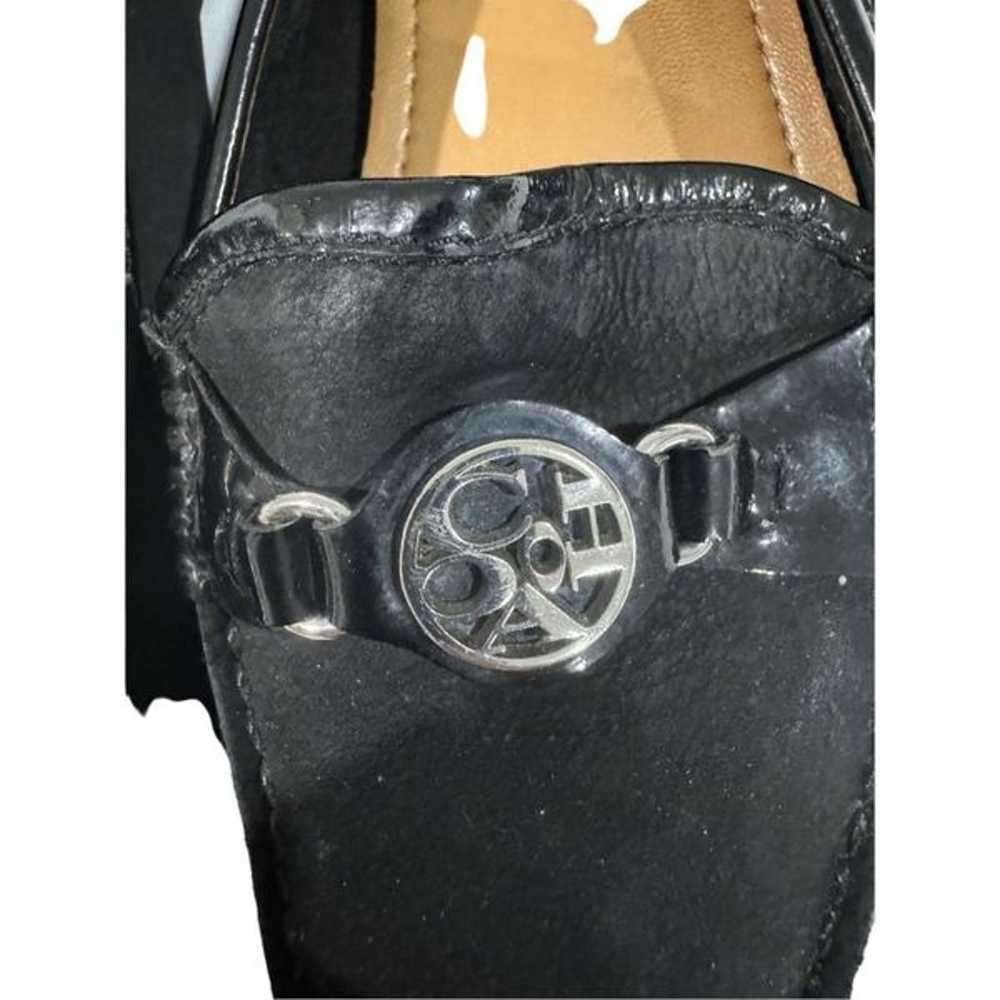 Coach Fonda Black Suede/Patent Leather Loafers Fl… - image 5