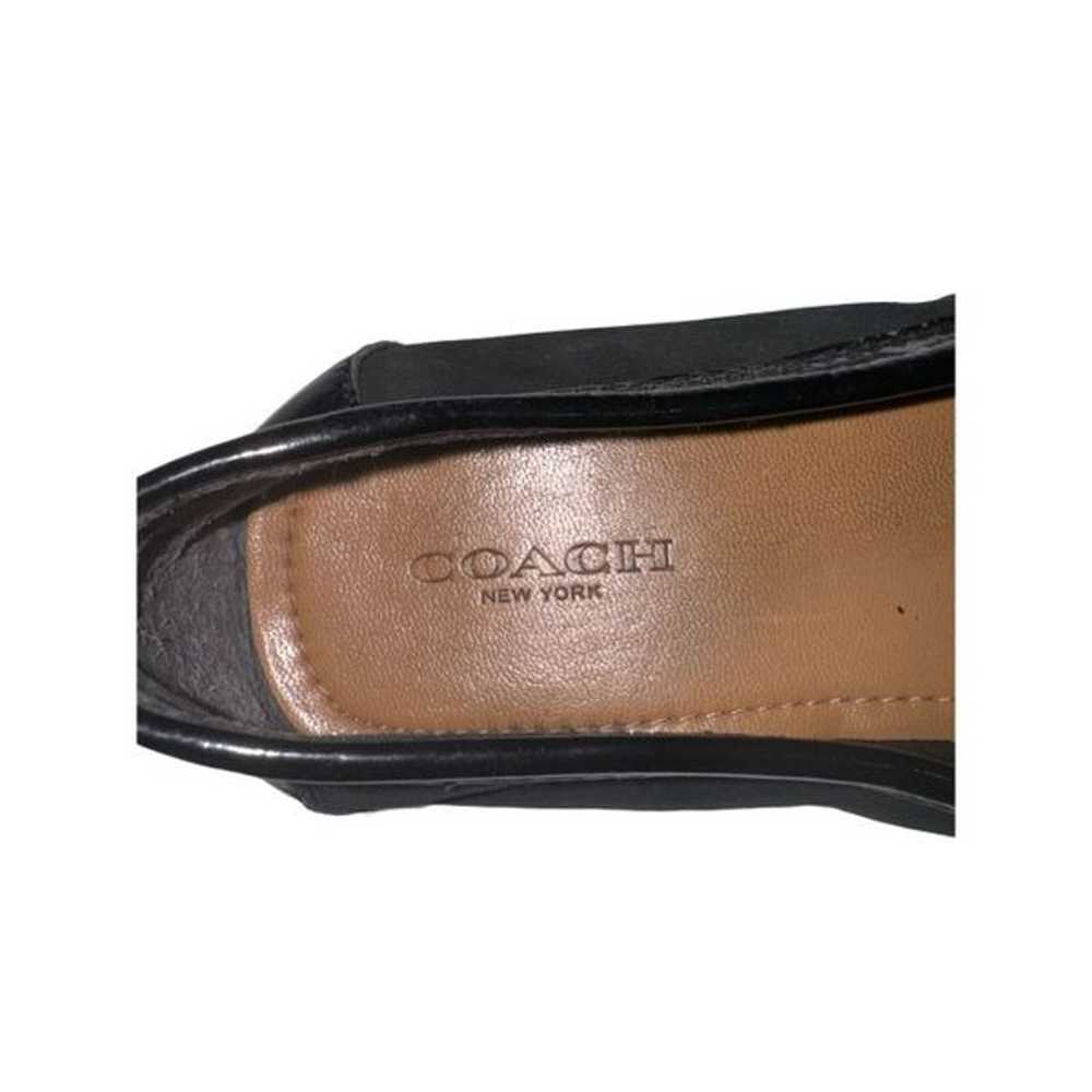 Coach Fonda Black Suede/Patent Leather Loafers Fl… - image 7