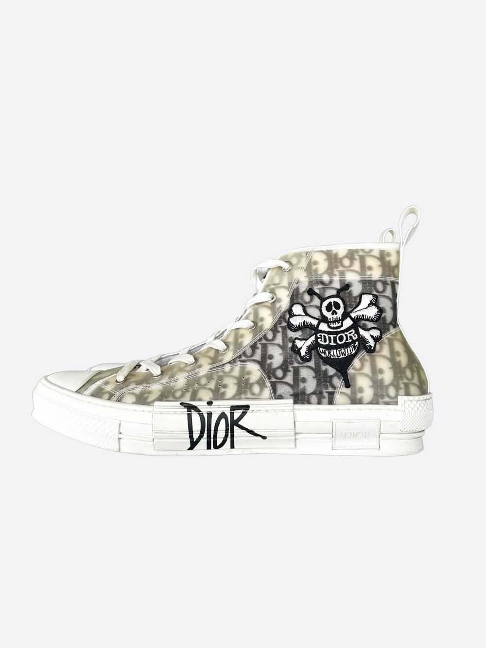 Dior Dior Stussy White & Black Bee Oblique B23 Sn… - image 3