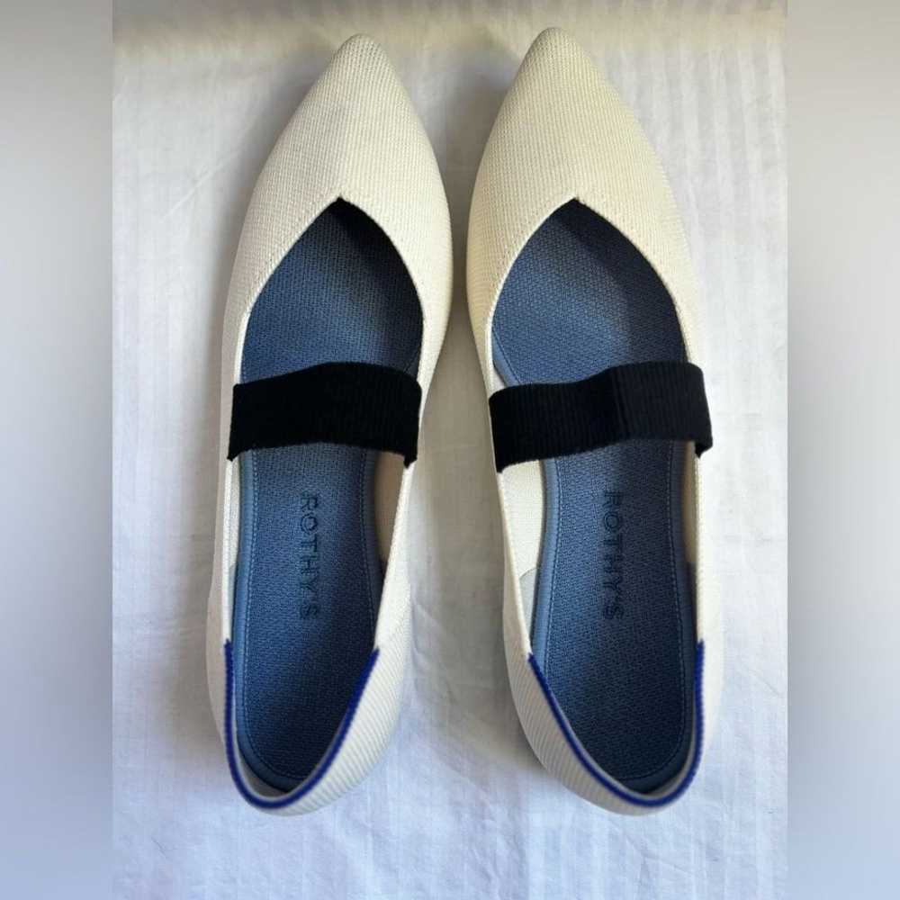 Rothy’s The Point Mary Jane Ballet Flats White - image 6