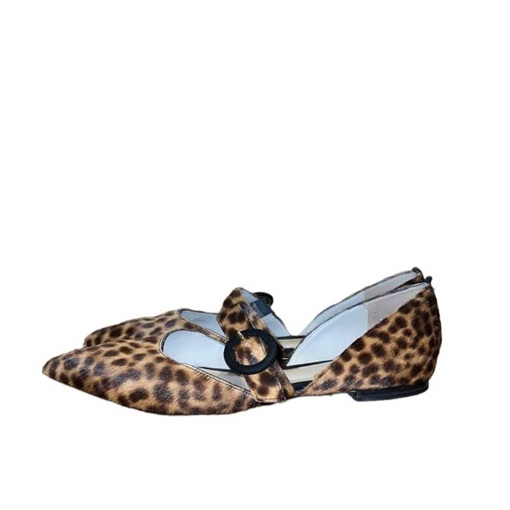 Boden Evie Leopard Print Calf Hair Pointed Flats - image 3
