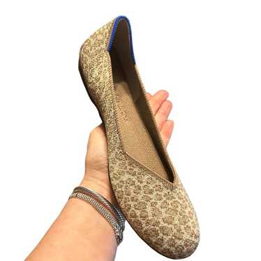 Rothys The Flat Round Toe Womens 7.5 Tan Brown Sp… - image 1