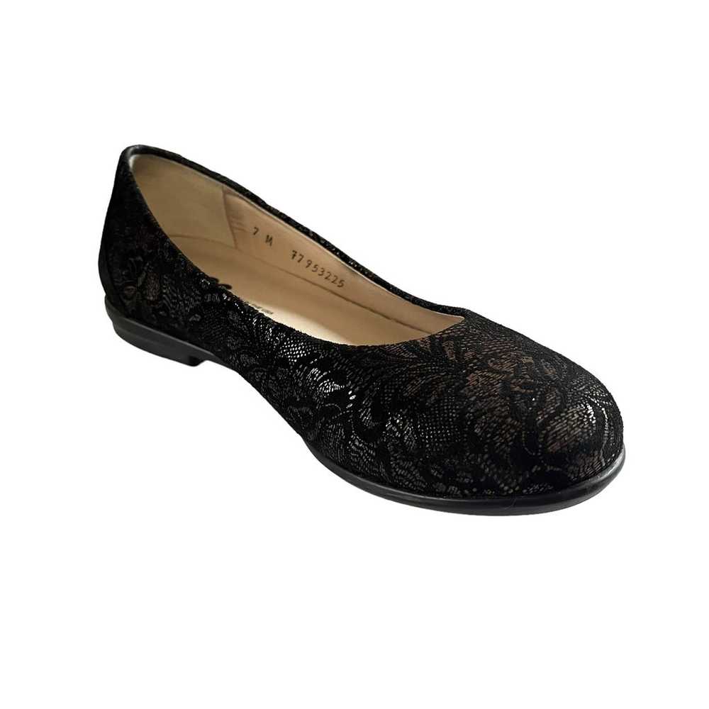 SAS Ballet Flat Shoes Black Lace Size 7 New - image 10