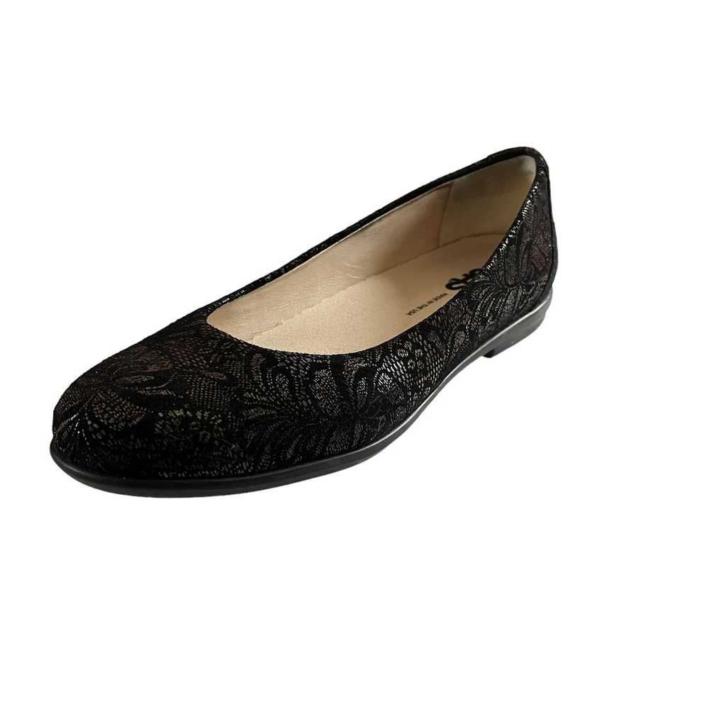 SAS Ballet Flat Shoes Black Lace Size 7 New - image 11
