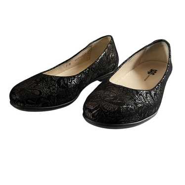 SAS Ballet Flat Shoes Black Lace Size 7 New - image 1