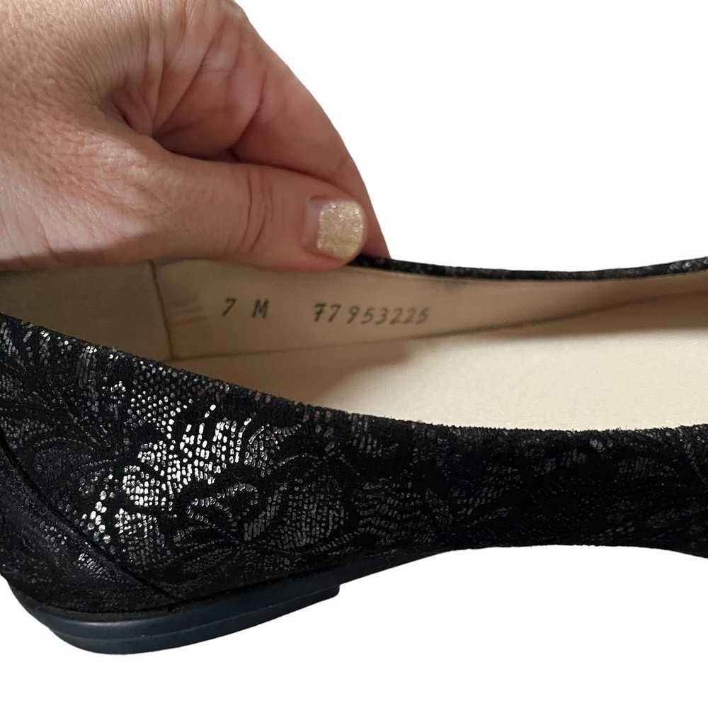 SAS Ballet Flat Shoes Black Lace Size 7 New - image 8