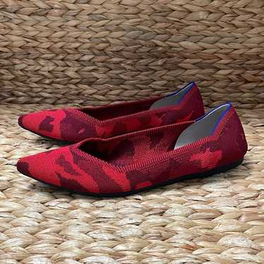 Rothys Red Camo Print Flats The Point