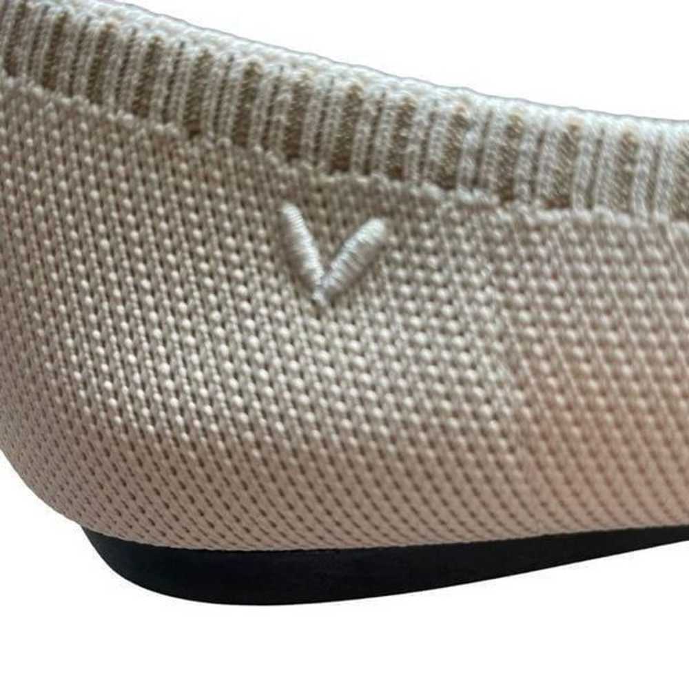VIVAIA Pointed-Toe Bow Flats-Cream Ivory Ballet L… - image 6