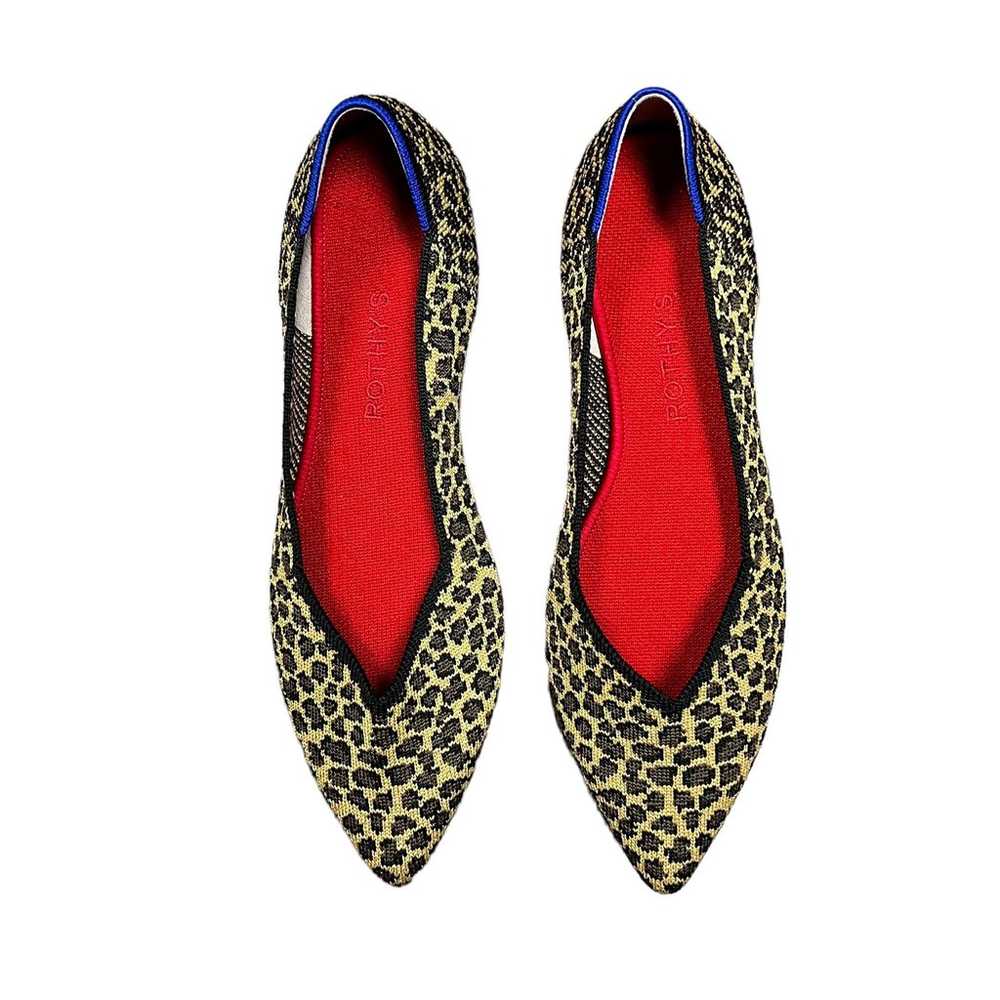Rothy’s Point “Little Cat” Animal Print Flats Wom… - image 2