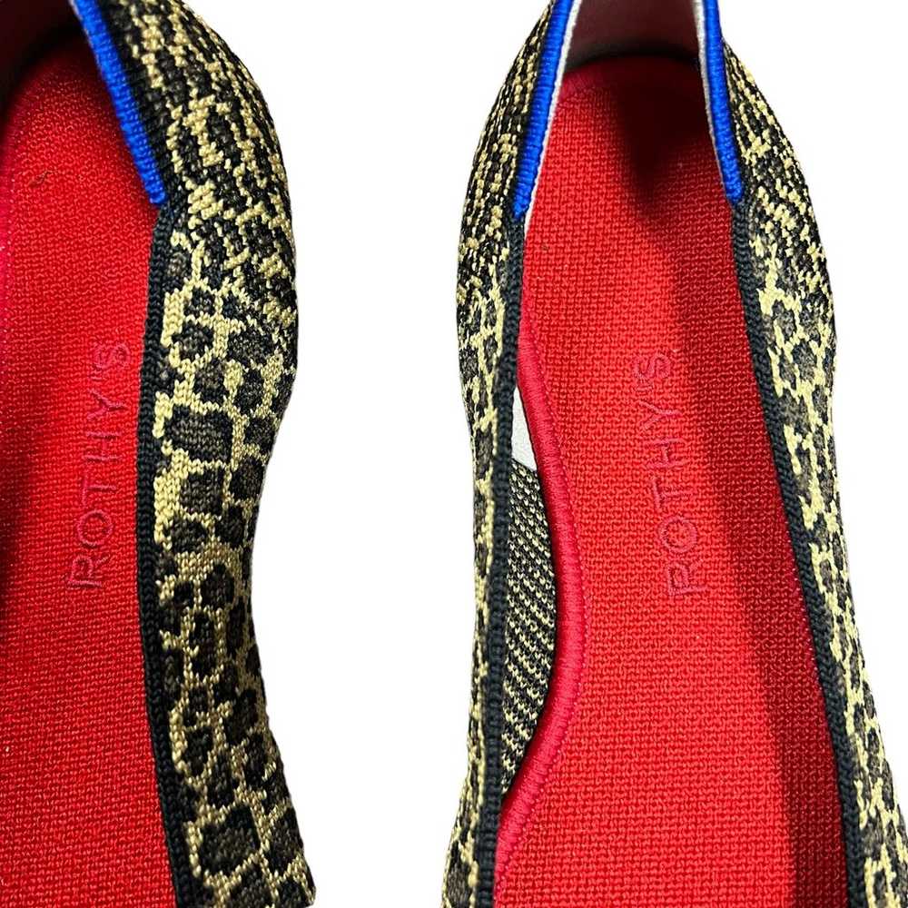 Rothy’s Point “Little Cat” Animal Print Flats Wom… - image 3