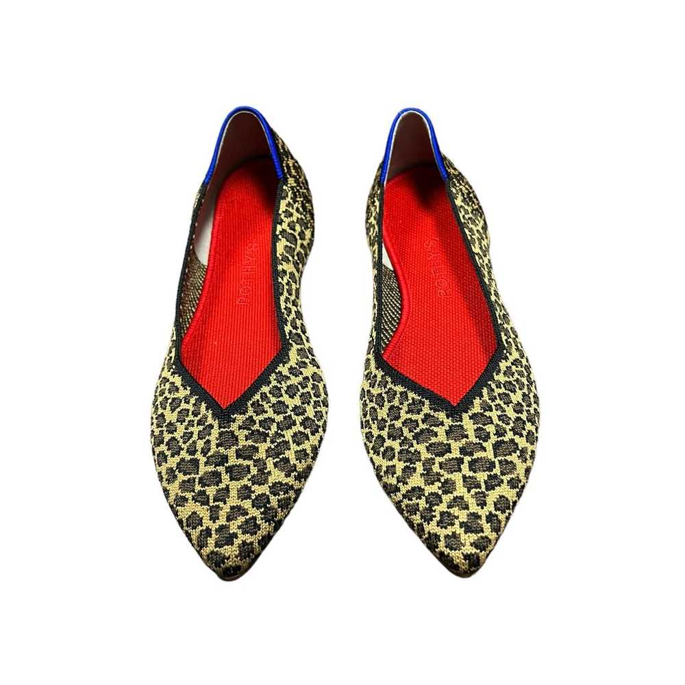Rothy’s Point “Little Cat” Animal Print Flats Wom… - image 4