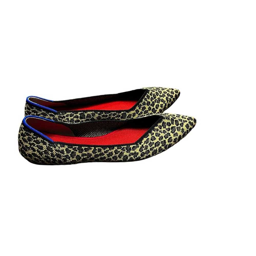 Rothy’s Point “Little Cat” Animal Print Flats Wom… - image 5