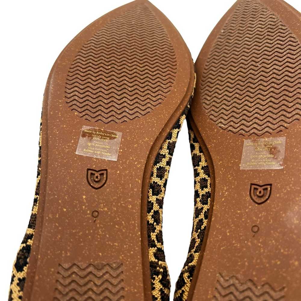 Rothy’s Point “Little Cat” Animal Print Flats Wom… - image 9