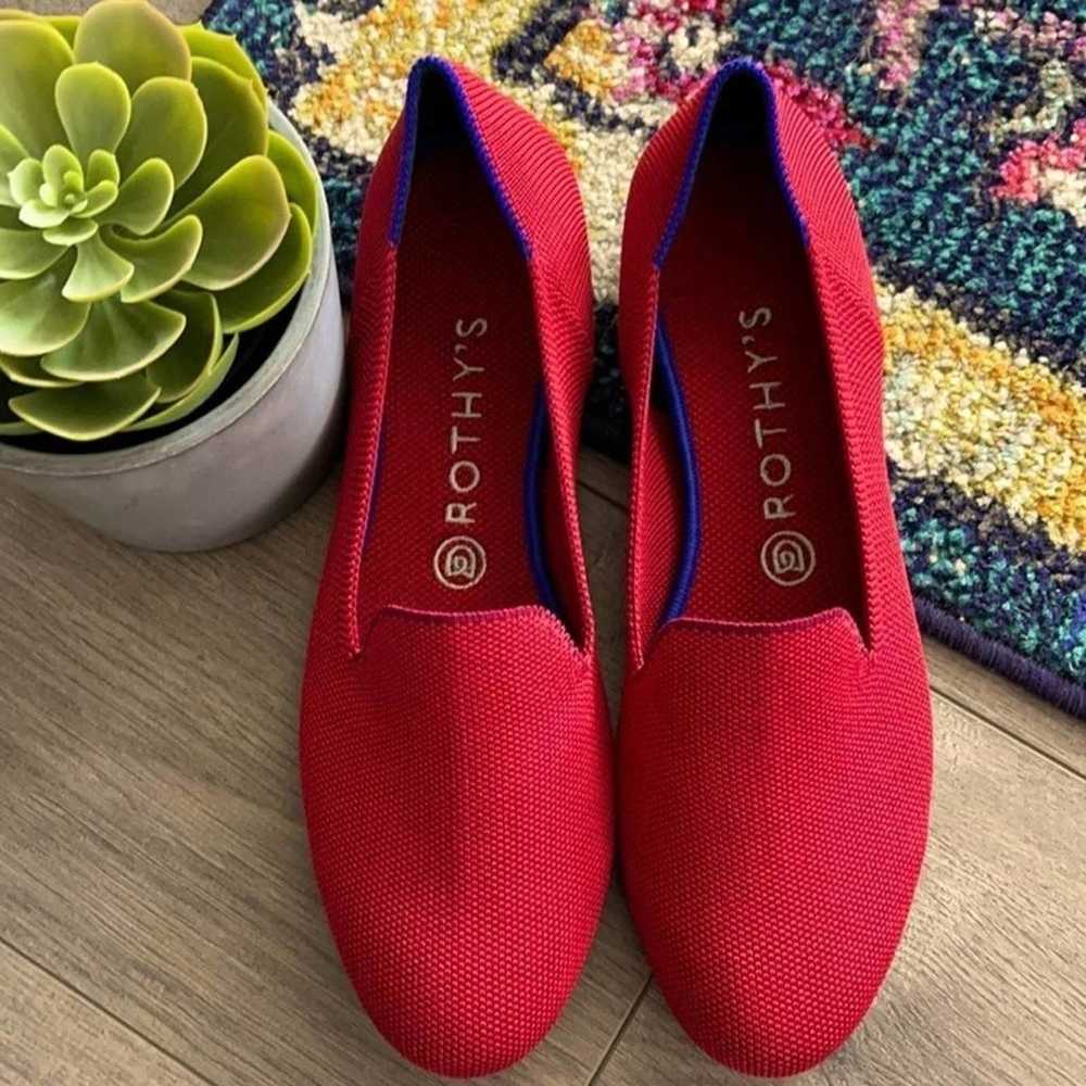 Rothy’s dark red size 9,5 woman’s flat loafers - image 10
