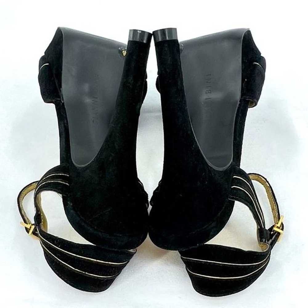 Gianni Bini Sabrina Black Gokd Leather Open Toe  … - image 10