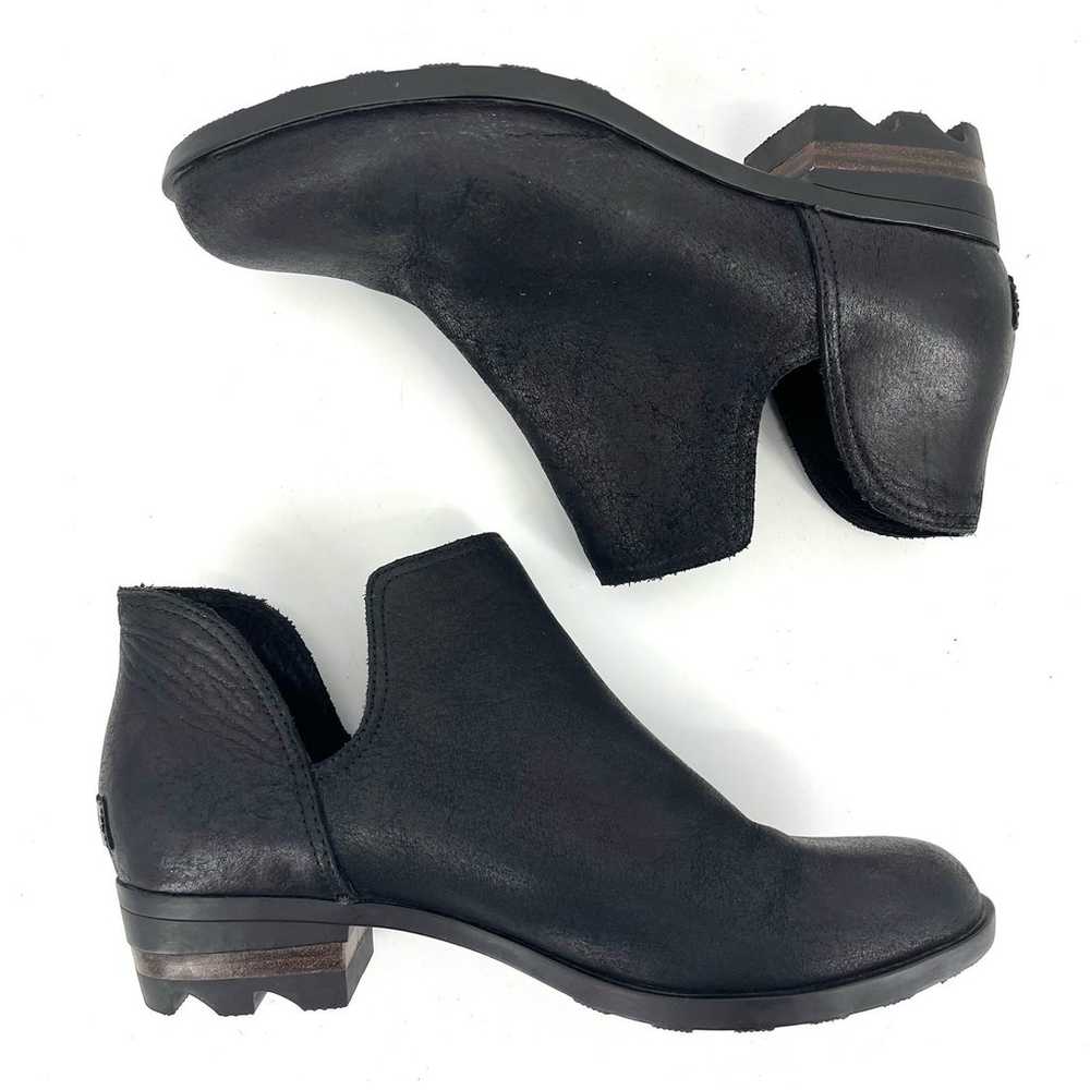 Sorel Black leather Lolla II cutout ankle boot wo… - image 4