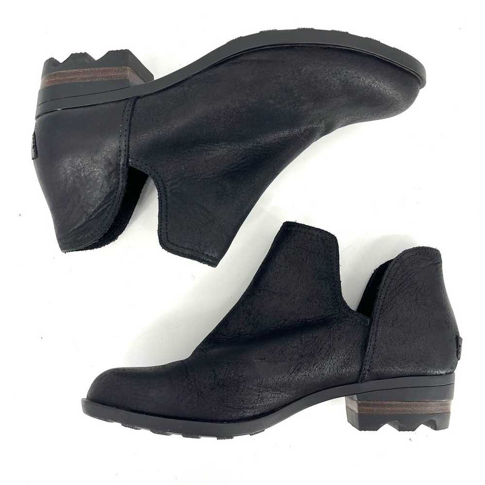 Sorel Black leather Lolla II cutout ankle boot wo… - image 5