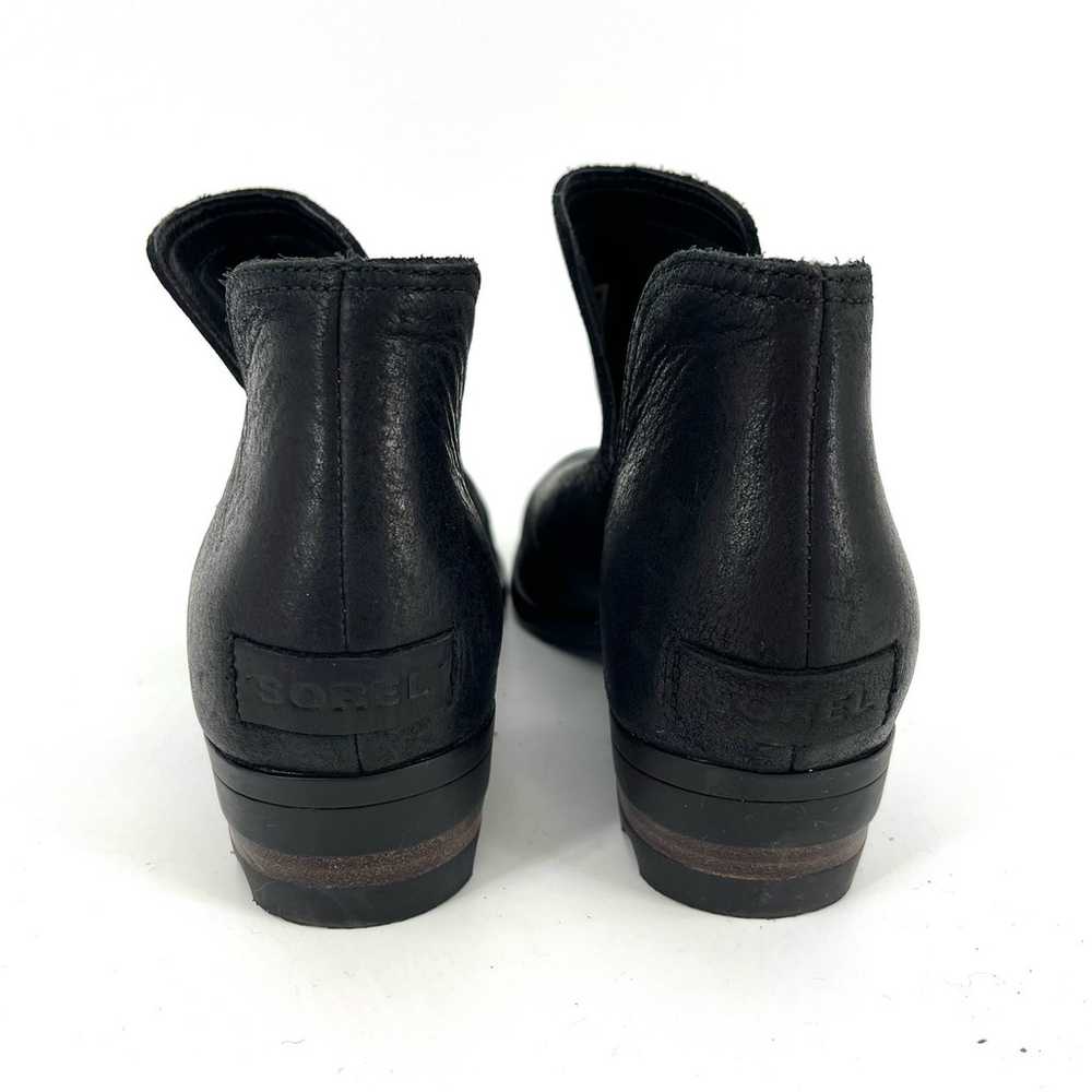 Sorel Black leather Lolla II cutout ankle boot wo… - image 6