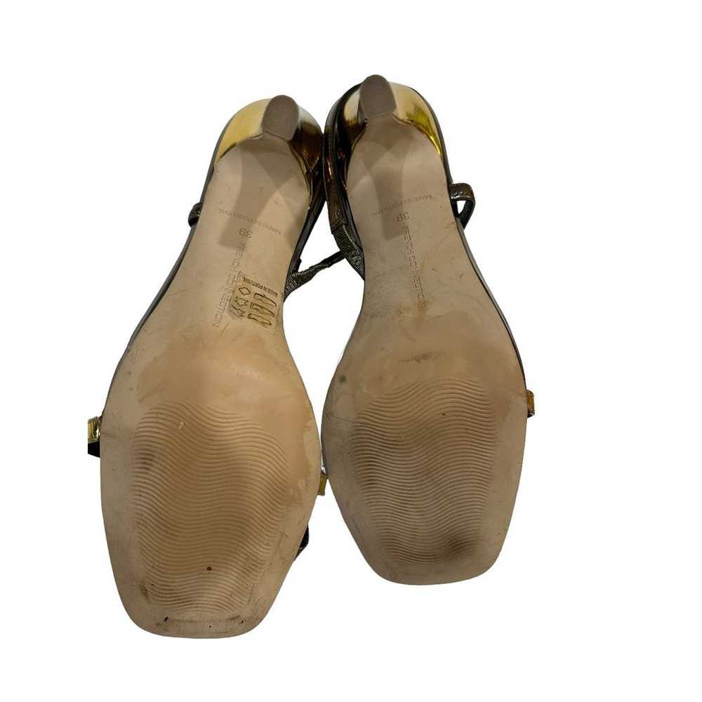 French Connection Veroni Metallic Wrap Sandals Wo… - image 5