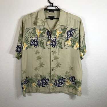 Vintage Visitor Mens Hawaiian Shirt Size XL Silk … - image 1