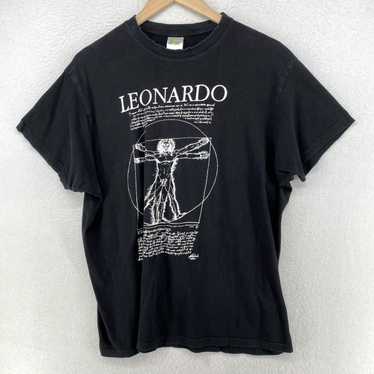 Vintage LEONARDO DA VINCI Shirt Mens XL VITRUVIAN… - image 1