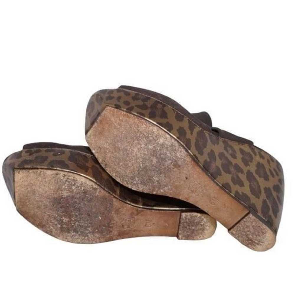 Donald J. Pliner LEEE Leopard Wedge Sandals, Size… - image 4