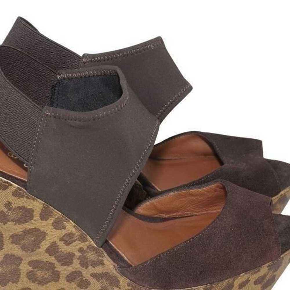 Donald J. Pliner LEEE Leopard Wedge Sandals, Size… - image 7