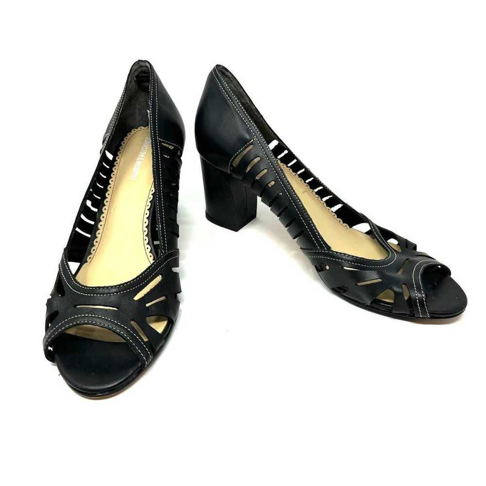 Johnston & Murphy size 9.5 like new black heels p… - image 1