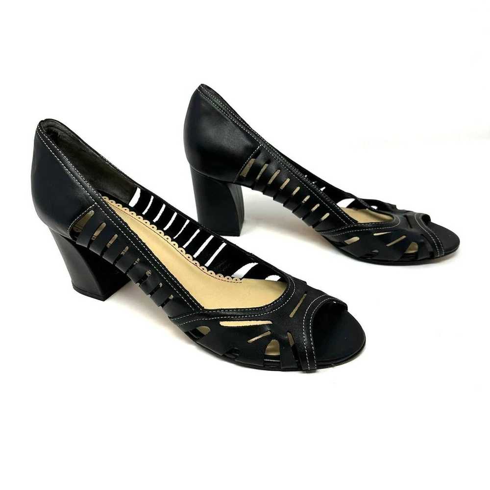 Johnston & Murphy size 9.5 like new black heels p… - image 4