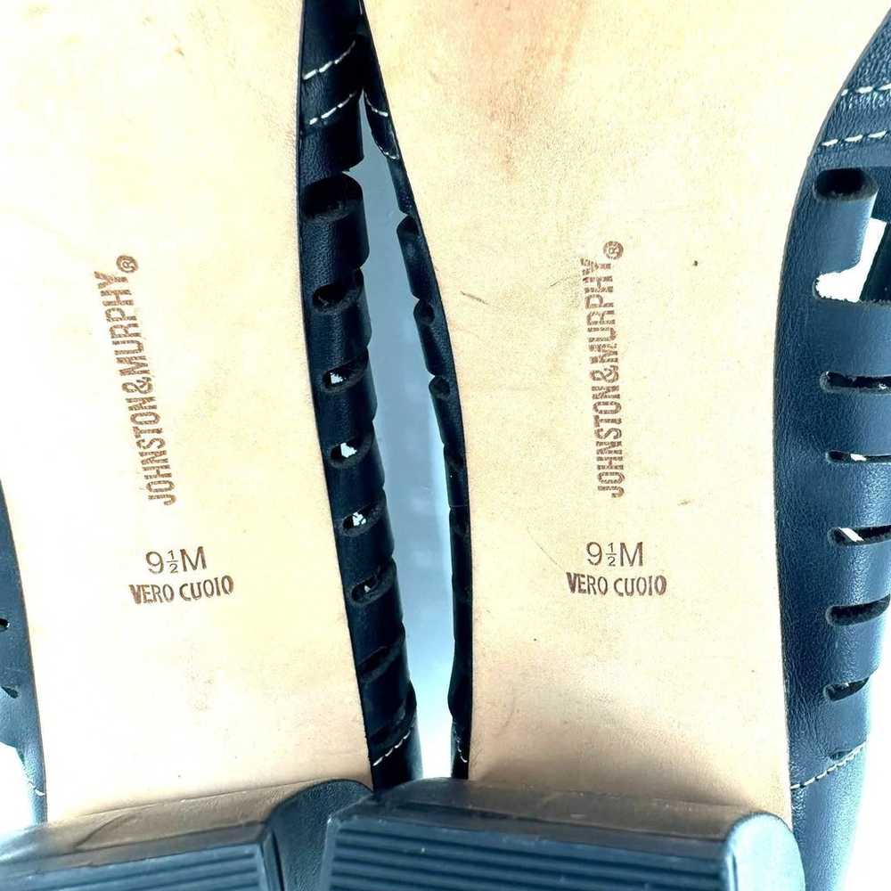 Johnston & Murphy size 9.5 like new black heels p… - image 7