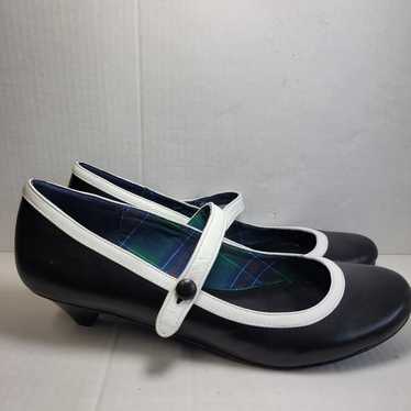 10M DW Italian Leather Mary Jane kitten heel shoes - image 1