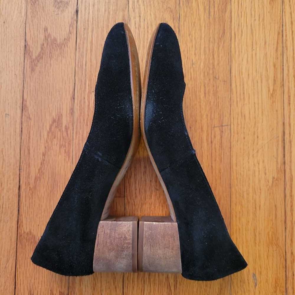 Madewell 6 Black Leather Heels Shoes ELLA Pump - image 6