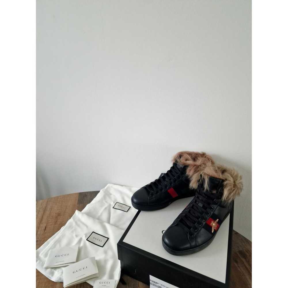 Gucci Ace leather high trainers - image 7