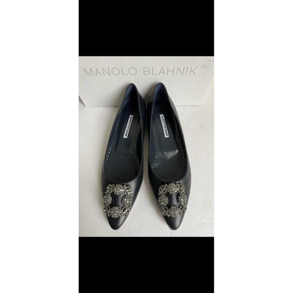 Manolo Blahnik Leather flats - image 10