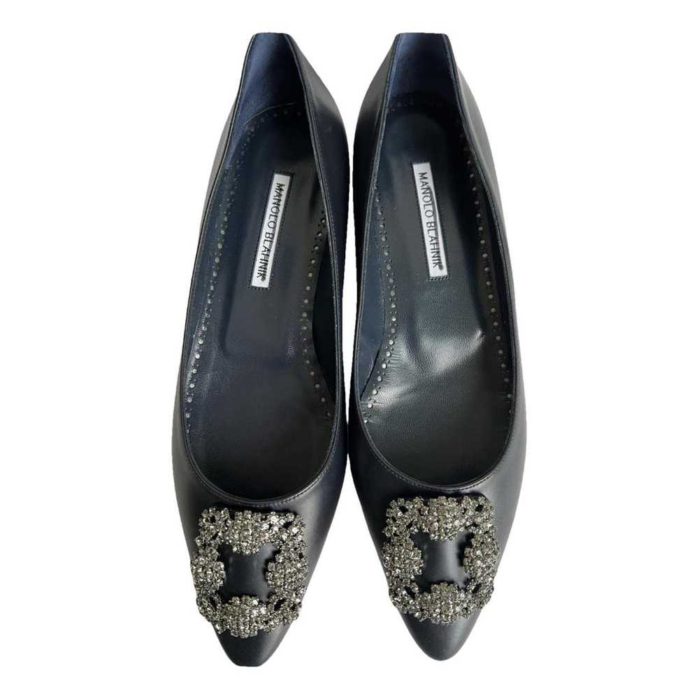 Manolo Blahnik Leather flats - image 1