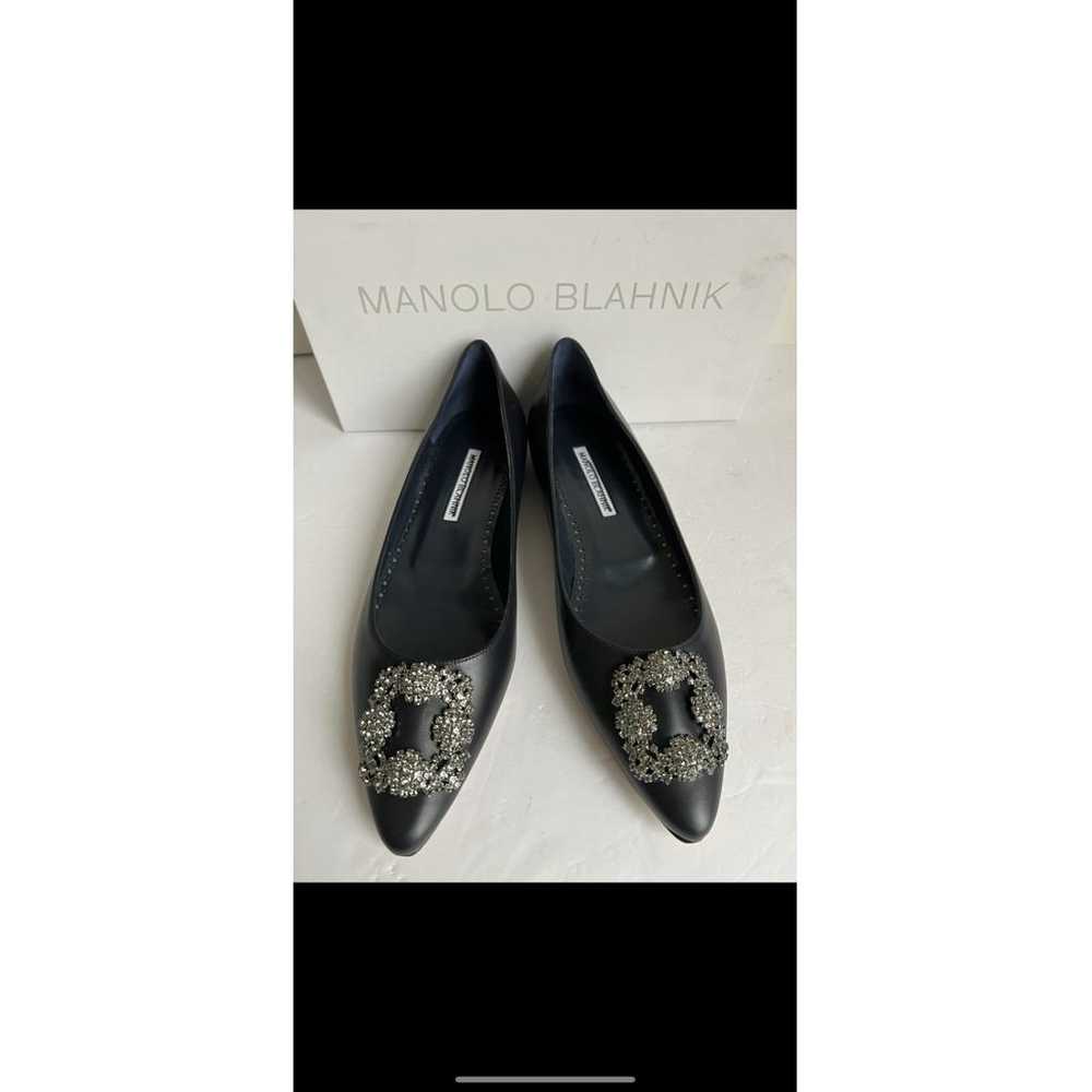 Manolo Blahnik Leather flats - image 2