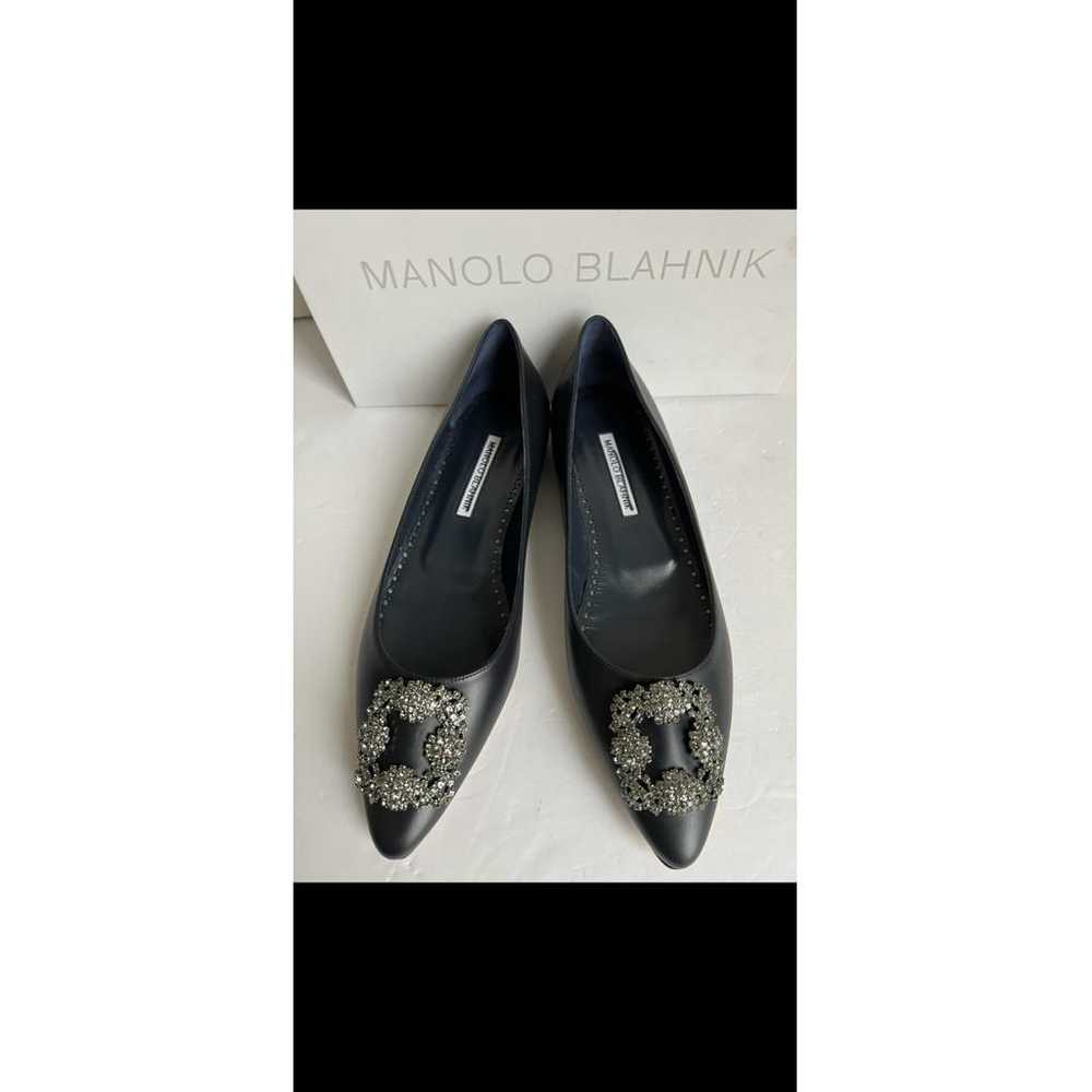 Manolo Blahnik Leather flats - image 4