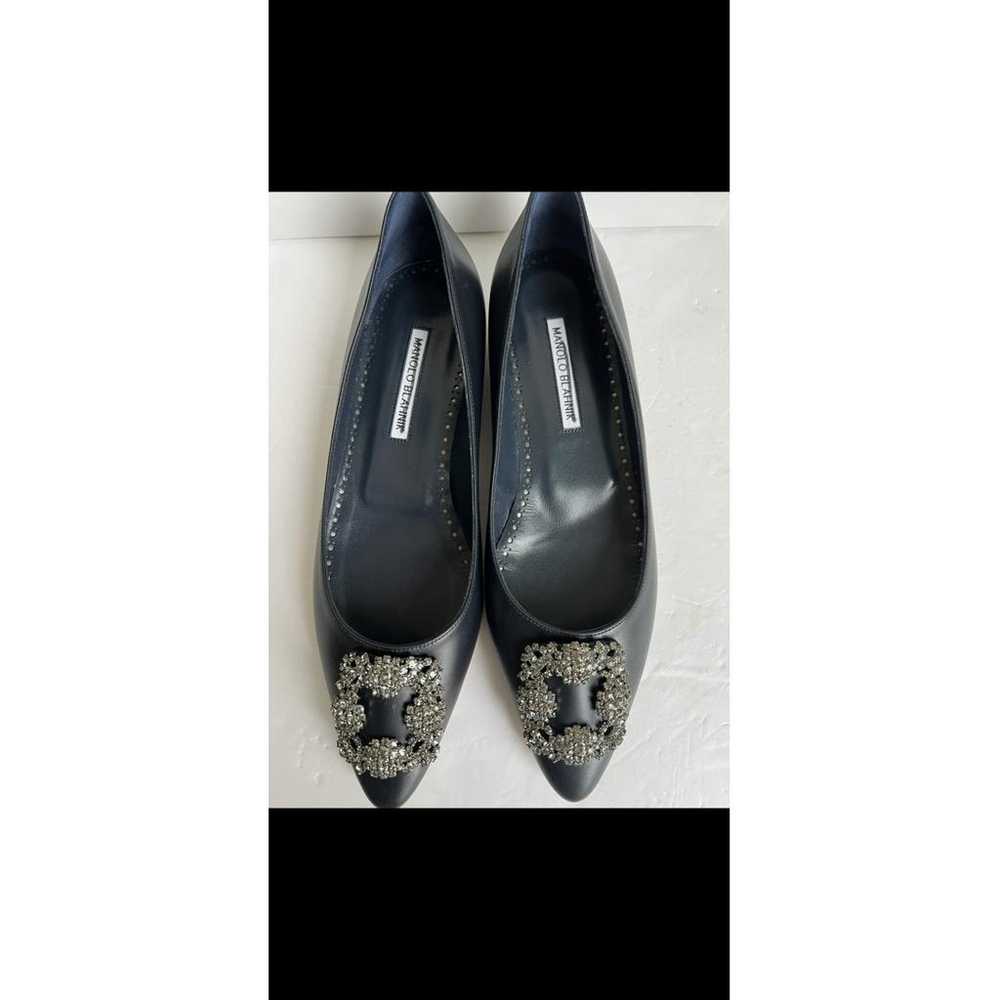 Manolo Blahnik Leather flats - image 7