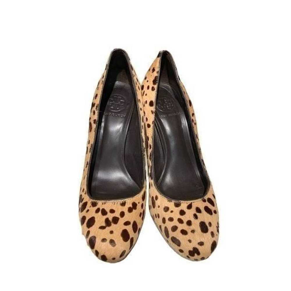 Tory Burch Leopard  Pattern Stilettos Heels, Made… - image 4